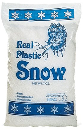 Department 56 Accessories for Villages Real Plastic Snow 7 Ounce