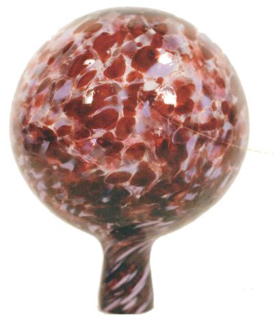 Oberstdorfer Glashütte Palla per Giardino di Vetro colorato, Sfera di Vetro soffiato, di Colore Rosa e Violetto, Diametro Circa 9 Centimetri