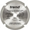 Trend Lame de Scie Circulaire pour Fibre de Ciment PCD, 160 mm de Diamètre, 20 mm d'Alésage, 4 Dents, 1,8 mm de Trait de Scie, +12° Crochet, PCD/FSB/1604