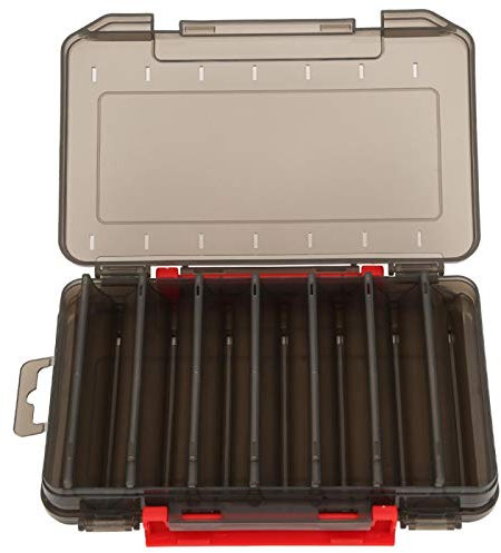 Fishing Tackle Box, Doppelseitige Angelköder Box, Angeln Doppelseitige Angelkiste Kunstköderbox, Kunststoff Aufbewahrungsfach Angelbox Organizer Case für Angelzubehör Kit