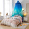 Eimilaly Rainbow Bed Canopy für Mädchen Jungen bunten Druck, Fee Schloss Spielen Zelt Leseecke Zimmer Dekoration, Bunt-2