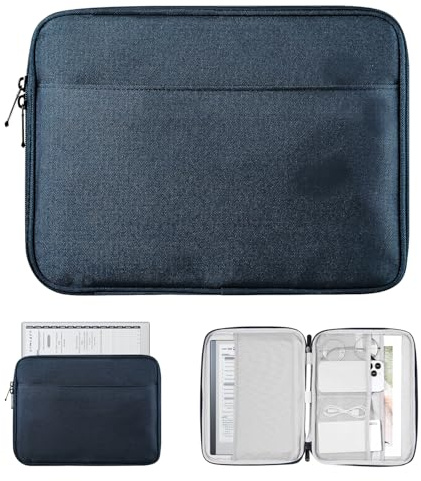 TiMOVO Custodia per Tablet 9–11 Pollici con Tasca, Custodia Protettiva Compatibile con iPad 11 A16 2025, iPad 10.9 (10ª Gen), Air 11/10.9, Pro 11, Galaxy Tab A9+ 11, Grigio Siderale