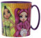 ALMACENESADAN, 2065; Taza de plástico reutilizable apta para microondas, de la licencia de RAINBOW HIGH, libre de BPA y capacidad para 350ml