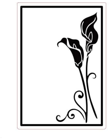 arriettycraft Calla Lily textur 3D stor plast prägling mappar för korttillverkning eller journalföring blommor gör-det-själv mall fotoalbum papper handgjord scrapbooking hantverk dekorationsform 14,5