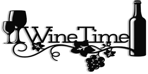 XORT Targa in metallo con scritta in lingua inglese Wine Sign, decorazione da parete in metallo, decorazione da parete per la cucina, per gli amanti del vino, decorazione per casa, ristorante, bar