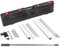 Memows Flächenspachtel Set, Spachtel Werkzeug im Koffer mit Ergonomischem Griff und 2.05m Teleskopstange, Flächenspachtel 3-teiliges Set (300mm, 550mm, 800mm) Fassadenspachtel Spachtel Set Trockenbau