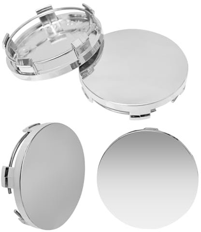 4 Stück Nabendeckel 60mm, Universal Radnabenkappen aus Hochwertiges ABS,Felgenkappen,Auto Radnabendeckel,Radkappen,Radnabenabdeckung,Allgemeine Automarken(OD 60mm ID 56mm)