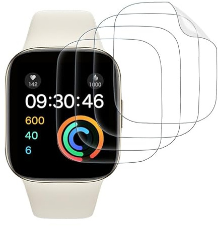 SkyKeep (4 Stücke für Schutzglas für Schutzfolie Xiaomi Redmi Watch 3 Displayschutz Xiaomi Redmi Watch 3 Folie, Soft TPU, Kratzfest, für Panzerglasfolie Screen Protector