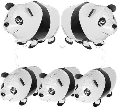 CHILDWEET 2st Luftballons Mit Nutztieren Panda-luftballons Aufblasbare Ente Kuh Ballons Ballonpumpe Panda Folienballon Cartoon-panda-ballon Blaues Ballonbogen-kit Heliumballon Aluminiumfolie