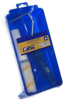 Ensemble d'accessoires de Peinture (4 pièces) - Comprend pinceaux, Palette, spatule et Rouleau - Idéal pour Les travaux manuels et Les détails artistiques.