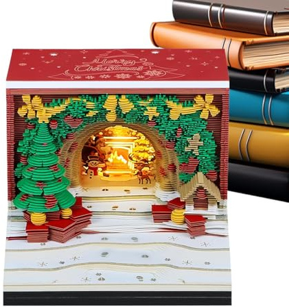 Calendario 3D 2026, 2026, calendario 3D, bloc de notas 3D, decoración de Navidad, escultura de papel, decoración del hogar para planificación, dormitorio, apartamento, escuela, oficina, aula, profesor