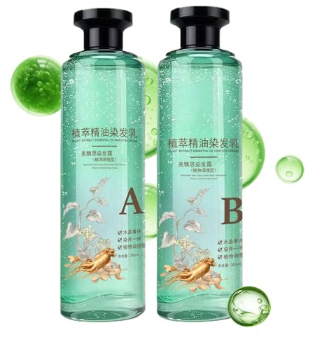 Tinte Para El Cabello Para Mujeres - Tinte Para El Cabello Con Burbujas | 560g Suministros De Belleza Naturales Nutritivos De Larga Duración Para Hogar, Citas Diarias, Fiestas, Trabajo, Soplado, Ri