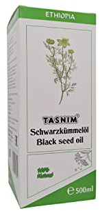 Schwarzkümmelöl Kaltgepresst 500ml, Ungefiltert, Hochwertig, Naturrein Ohne Zusatzstoffe, Äthiopisches Nigella Sativa Öl mit Hohem Thymoquinon, Mühlenfrisch, Vegan