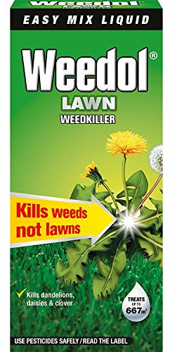 Weedol 6 x Lawn Weedkiller Easy Mix Liquid Concentrate 1L