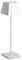 Siesta LED-Tischlampe, tragbar, wiederaufladbar, mit USB-Touch, dimmbar, IP54, Innen- und Außenbereich, H. 37 cm, 2,2 Watt, warmes Licht, 2700 K, 200 lm, 9 Stunden Autonomie (Weiß)