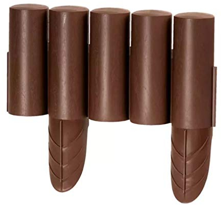 Prosperplast Palizzata Recinzione da Giardino Bordo per Prato IPAL Plus (7,2m, Marrone)