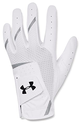 Under Armour Boys' Iso-Chill Golf Glove Jr, White (100), Left Hand Youth Medium