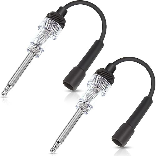 MEISO 2 Pièces Testeurs d'allumage, Testeur de Bougies D'allumage, Voiture Testeur Bougie allumage Détecteur de Diagnostic d'Armature pour Moteur internes et externes des tondeuses à Gazon de Voiture