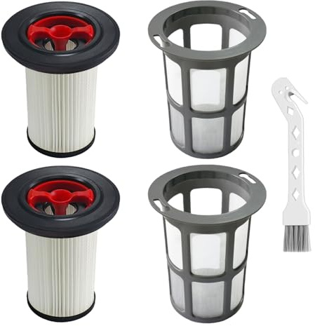2 stycken ersättningsfilter och dammsugarfilter luddskydd för Bosch Unlimited Gen2 Series 8, HEPA dammsugarfilter tillbehör kompatibla med Bosch 12036642/12023349, med rengöringsborste