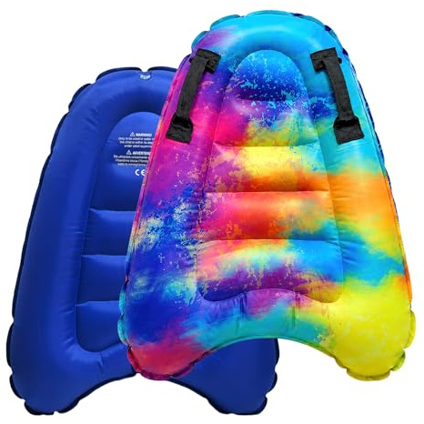 Planche Plage, FainFun 75 * 54.5 CM Planche Natation, Surf, Adéquation Toboggan Gonflable Piscine Pliable Enfant Adulte (Aquarelle)