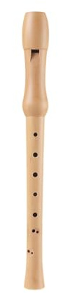 Blockflöjt Musikinstrument Träblockflöjt 8 Hål Tyskt Engelskt Blåsinstrument