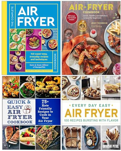 The Complete Air Fryer Cookbook [Hardcover], Air-Fryer Cookbook [Hardcover], Quick and Easy Air Fryer Cookbook & Every Day Easy Air Fryer 4 Books Collection Set