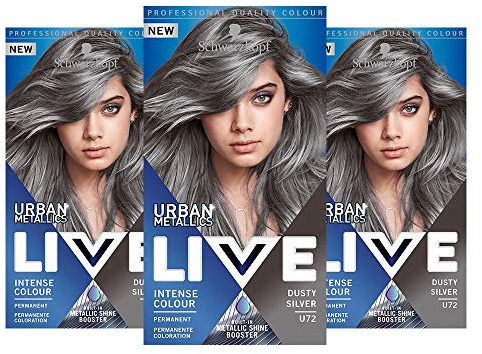Schwarzkopf Live U72 Dusty Silver Pack Of 3