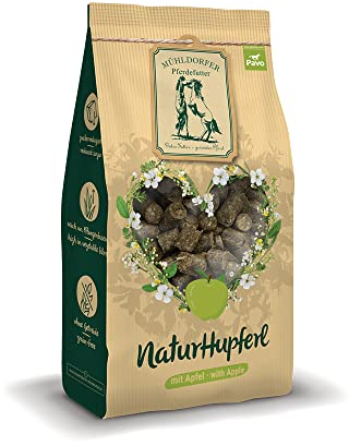 Mühldorfer NaturHupferl Apfel - 1 kg - Gesunde Leckerli für Pferde - Getreidefrei - Ohne Melasse und Zusatzstoffe