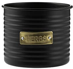 Typhoon Otto Black Kräuter-Blumentopf
