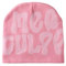 WAMSOLE Y2k Spider Beanie Mützen MEA Culpa Strickmütze Streetwear Kopfbedeckung Winter Wolle Acryl Knit Skull Cap für Herren Damen, Mea-Pink, Einheitsgröße