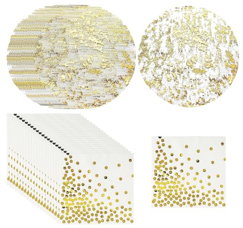 mantel dorados, 20 toallas aluminio, manteles individuales redondos brillantes, suministros fiestas