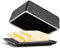 Coral - Butterdose Keramik in Schwarz für 250g Butter (14x12x6,5cm) - Design Butterschale & Butterbox lebensmittelecht - Vintage Butterkasten & Butterform mit Deckel - Butter-Dose spülmaschinenfest