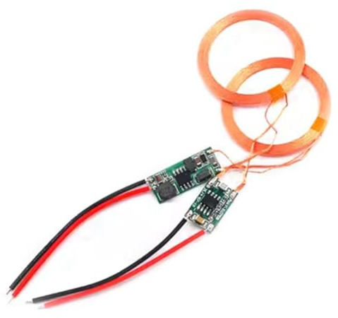 VENEKA Modulo di Alimentazione Wireless 5V1A Modulo Pratico Multifunzionale per Trasmettitore e Ricevitore di Ricarica Wireless