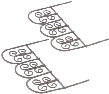 BESTonZON 2 Vallas Miniatura De Hierro para Jardín De Hadas Decoración De Micropaisajes Realista