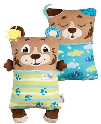 NICI Cosidoo Kuscheltier Bär mit Wendefunktion 30x20cm - braun - Weiches Plüschtier – Für kleine Kuscheltierliebhaber zum Kuscheln & Spielen. Ideal für Zuhause, den Kindergarten oder unterwegs - 62293