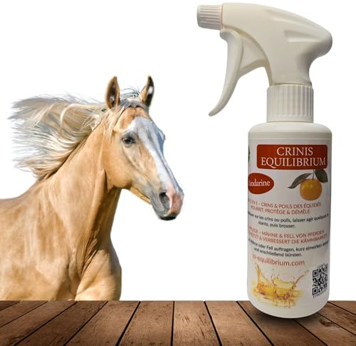 CRINIS EQUILIBRIUM - Spray démêlant naturel aux agrumes pour chevaux - Brillance et force pour les crins /crinière du cheval (500 mL)