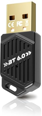 Mini Adaptateur Bluetooth 6.0, Adaptateur USB Bluetooth avec BLE pour Windows 11/10/8.1, Souris, Clavier, Casque, Haut-parleurs, contrôleur