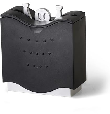 anneratteryer 1 Pièces Noir Distributeur Cure Dent Abstrait Porte Cure Dent Original pour Accessoire de Cuisine Décoratif les Repas ou Réunions,Simple et bon à utiliser,idéal pour faire des cadeaux