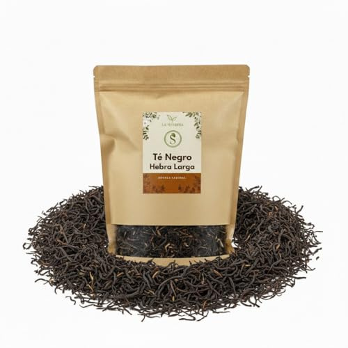 Té Negro (Camellia sinensis) torkad lösvikt 250 g – för örtinfusioner, 100% naturlig, utan tillsatser – La Herbera