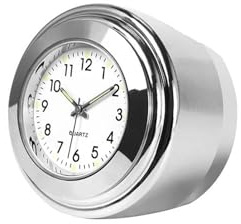 Vattentät Motorcykelklocka/termometer, Passar För 7/8 Eller 1 Styre För H&arley, För YAM&AHA, För SU&ZUKI, För K&AWAS&AKI(White Clock)