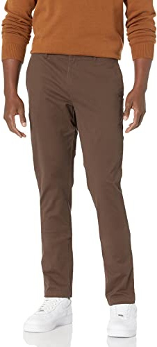 Amazon Essentials Skinny-Fit Tvättade Comfort Stretch Chino-byxor (tidigare Goodthreads), Brun, 31 B x 32 L