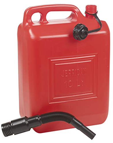 10L Litre Jerry Can Petrol Diesel Oil Fuel Water Storage Container Can & Spout (2)