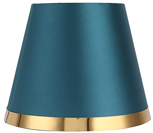 Stoff Lampenschirm Europäischen Stil Moderner Lampenschirm für E27 Tischlampe und Stehleuchte Schlafzimmer Wohnzimmer Wohnheim Bürodekoration (Grün)