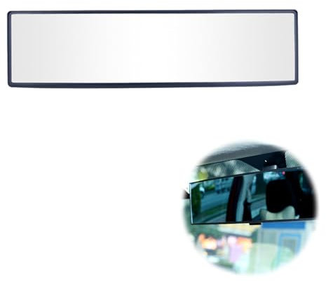 Auto Rückspiegel, Rückspiegel, Innenspiegel, Universal Auto Innenspiegel zum Aufstecken, Autospiegel Große Vision Weitwinkel, Universeller Auto Innenspiegel Ersatz, für Autos, SUVs, LKWs, 300 X 65mm