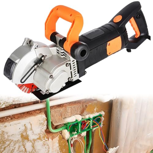 GESAIDES Scanalatrice per Pareti, Macchina Scanalatrice, profondità e Larghezza Massima della Scanalatura 42 mm x 40 mm, Macchina per Il Taglio delle Scanalature del Calcestruzzo