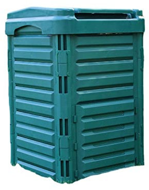 Compostador eléctrico Contenedor de compostaje de jardín de 88 galones (336 L), material libre de BPA Compostador grande for exteriores for la creación rápida de suelo fértil, fácil montaje, compostaj