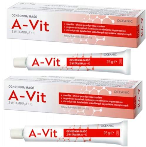 Skyddssalva med vitamin A+E 2 x 25 g – för torr, grov och stressad hud – närande salva för regenerering och för att skydda huden