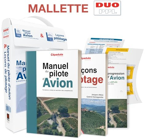 Mallette DUO PPL - comprend les actuelles éditions de : Le Manuel du Pilote d'Avion 21e éd. + Leçons de Pilotage 7e éd.
