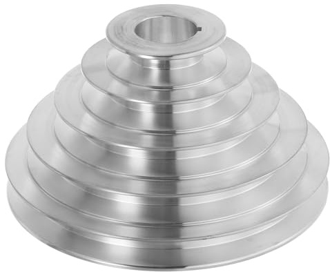 QUARKZMAN aluminium A-typ 5 stegskiva hjul 28 mm hål 55–150 mm ytterdiameter för A-typ kilrem 12,7 mm brett bälte