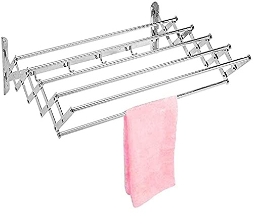 saditesdk Airer Wall Mounted Laundry Drying Rack Home Folding Easy to Install Design Indoor and Outdoor Use for Room/Bathroom Tower Fashionable